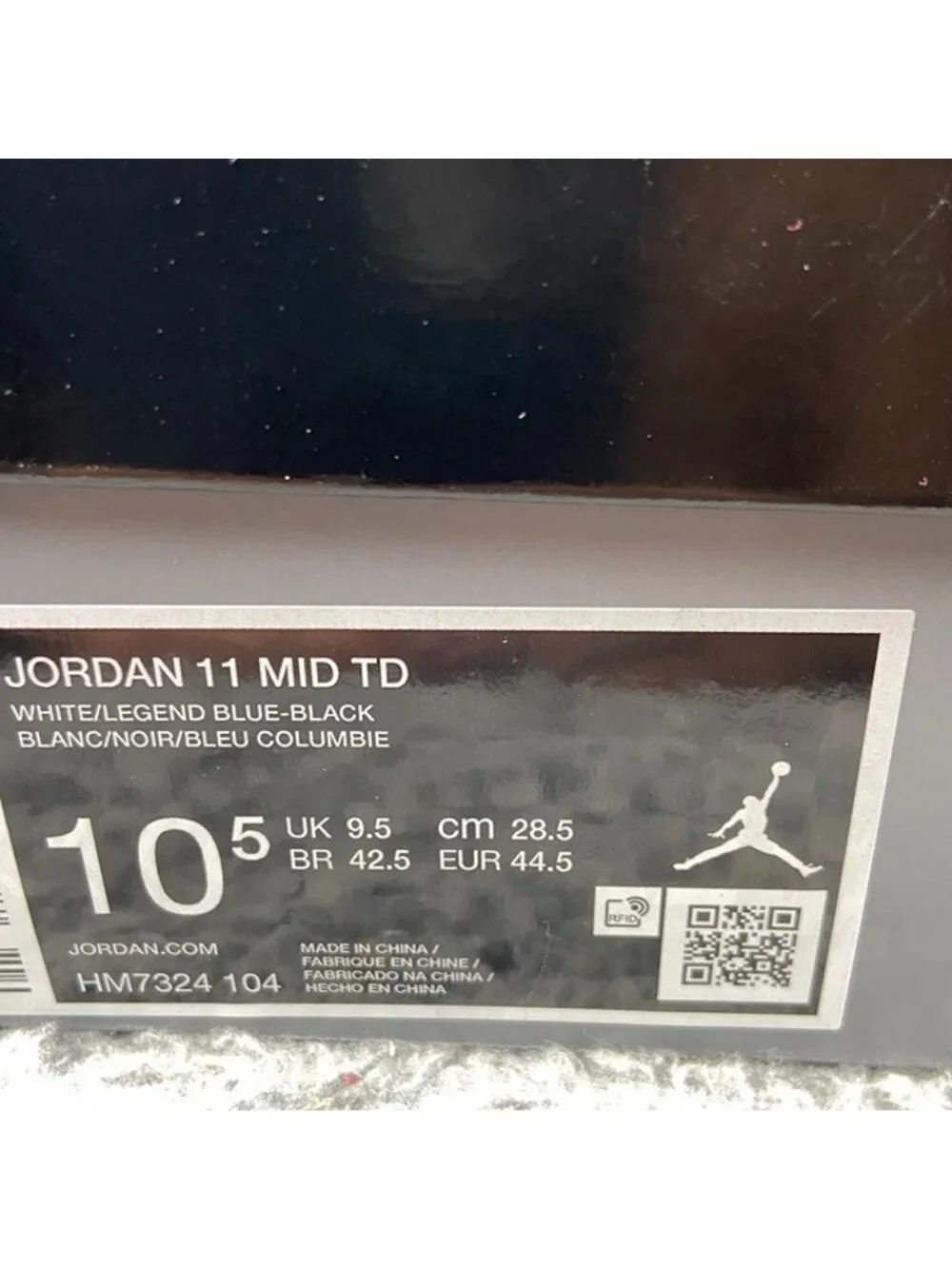 Air Jordan 11 TD Football Legend Blue Size 10.5 Men HM7324-104